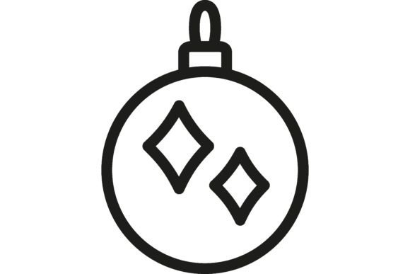 Download Christmas Bauble Line Icon. Christmas De - Christmas de Collection