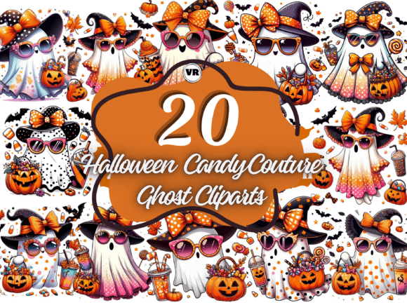 Download Halloween Candy Couture Ghost Cliparts - Clipart Collection