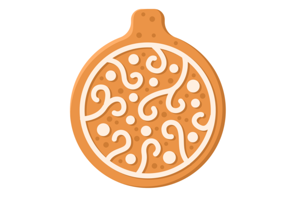 Download Gingerbread Round Tree Toy. Christmas De - Christmas de Collection
