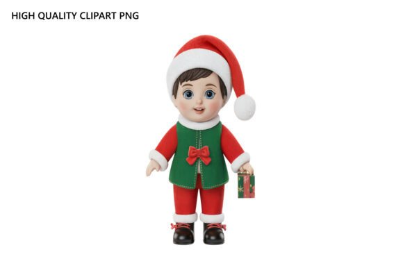 Download Festive Girls Clipart for Holiday Crafts - Clipart Collection