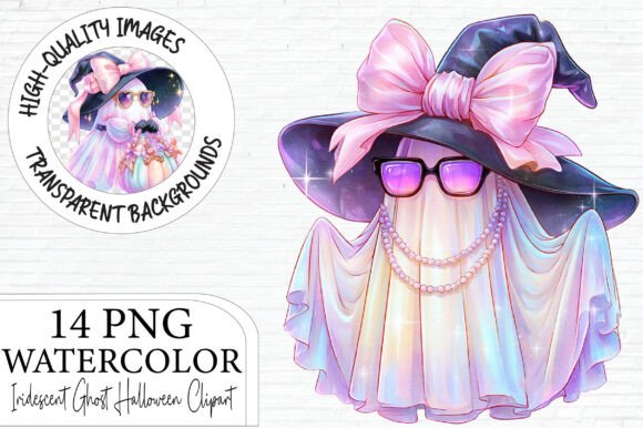 Download Iridescent Ghost Halloween Clipart - Clipart Collection