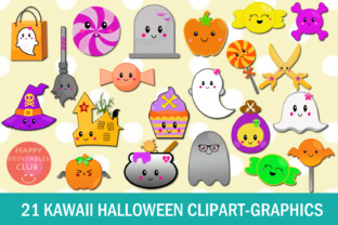 Download 21 Cute Kawaii Halloween Graphics Clipart - Clipart Collection