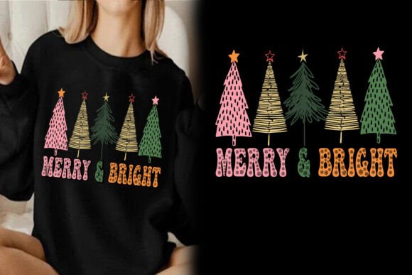 Download Merry and Bright Retro Christmas Design - Christmas de Collection