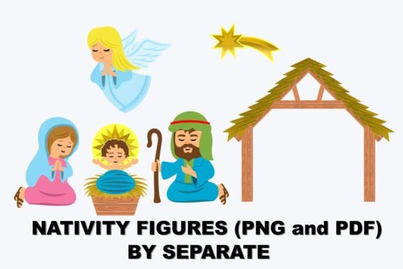 Download Nativity Scene Figures Clipart PNG &amp; PDF - Clipart Collection