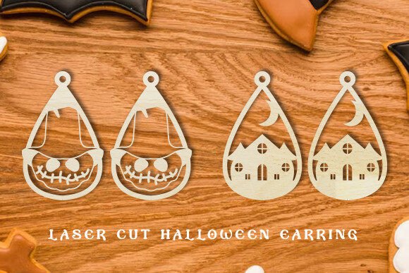 Download Laser Cut Halloween Earring Svg - Premium Resources