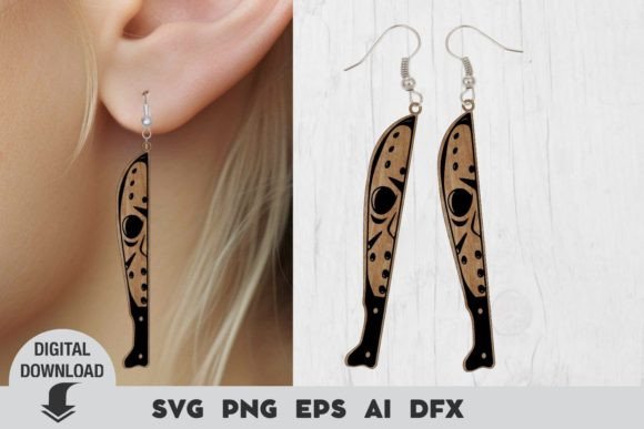 Download Halloween Earring SVG, Laser Cut File - Halloween earring Collection