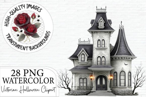Download Victorian Halloween Clipart PNG Bundle - Clipart Collection