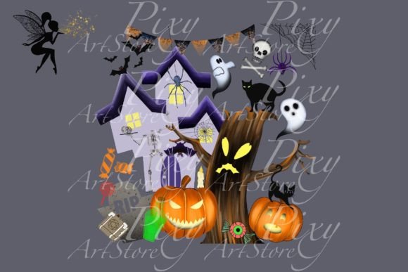 Download 23 PNG Halloween Clipart, Spooky Clipart - Clipart Collection