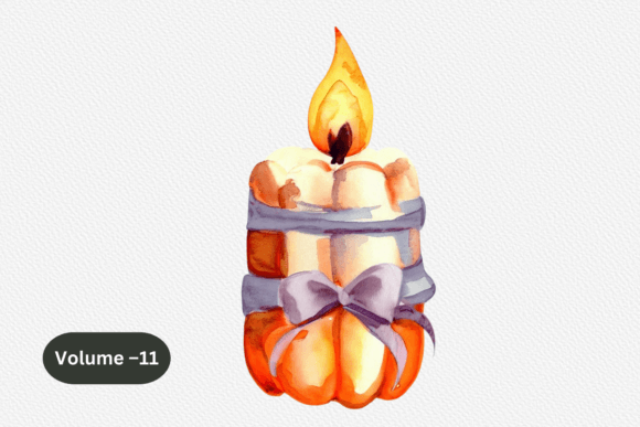 Download Halloween Candles Clipart, Watercolor - Clipart Collection