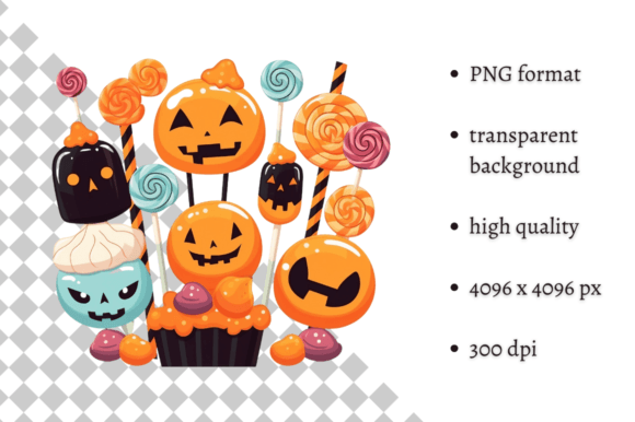 Download Cute Halloween Sweets PNG Clipart - Clipart Collection