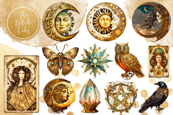 Download Victorian Occult Clipart Set - Clipart Collection